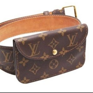 Auth Louis Vuitton Ceinture Bag,Belt Bag